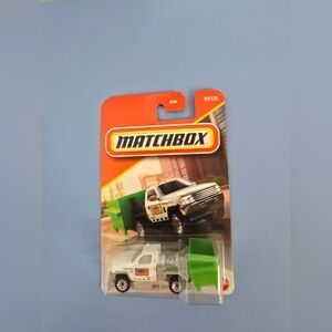 Match White and Green Toy Truck with Black Accents